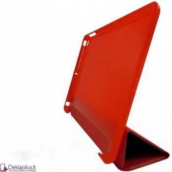 Smart soft dirbtinės odos dėklas - raudonas (Apple Ipad 9.7 Air 2/9.7 2017/9.7 2018)